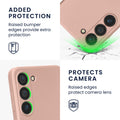 kwmobile Handyhülle für Samsung Galaxy S23 Hülle - weiche Silikon Case metallisch schimmernd - Schutzhülle Cover - Metallic Rosegold Metallic Rosegold