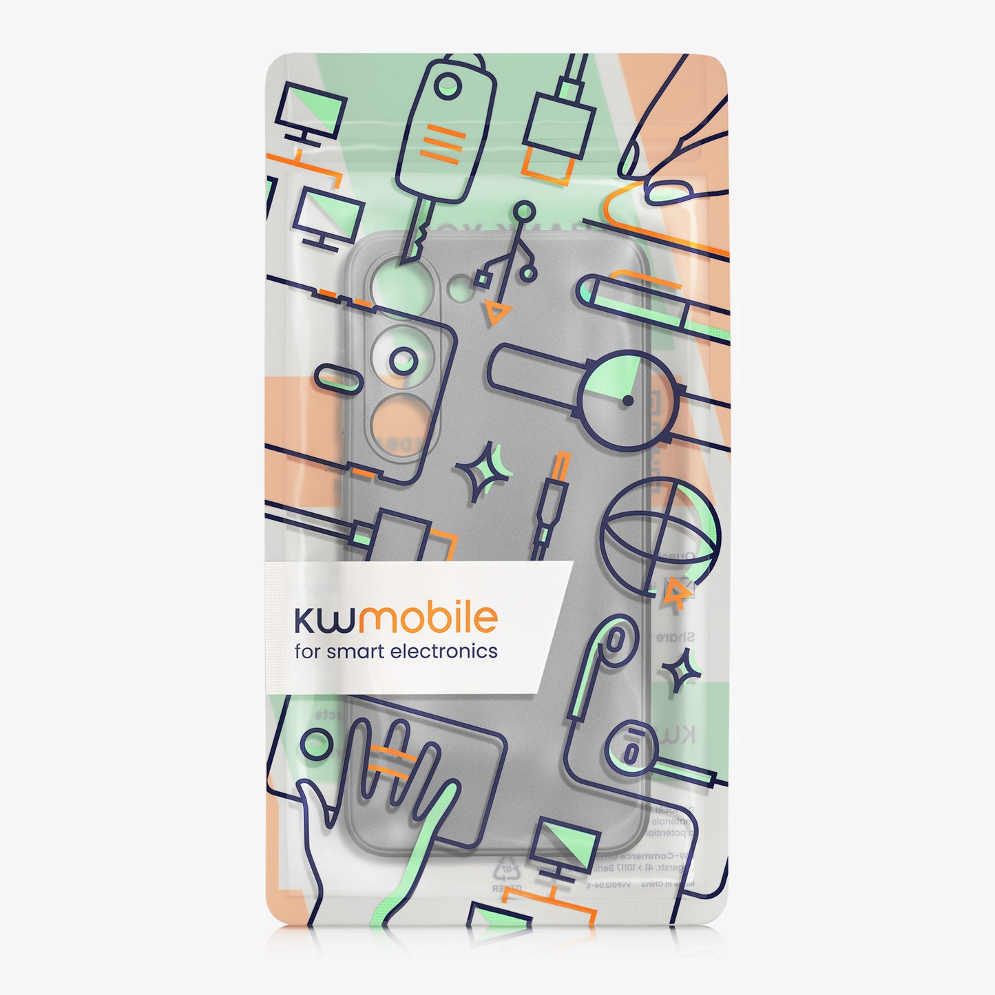 kwmobile Handyhülle für Samsung Galaxy S23 Hülle - weiche Silikon Case metallisch schimmernd - Schutzhülle Cover - Metallic Grau Metallic Grau