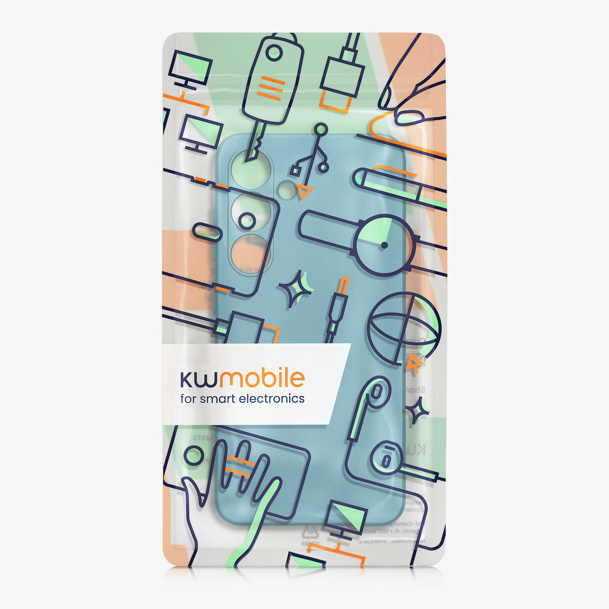 kwmobile Handyhülle für Samsung Galaxy S24 Hülle - weiche Silikon Case metallisch schimmernd - Schutzhülle Cover - Metallic Karibikblau Metallic Karibikblau
