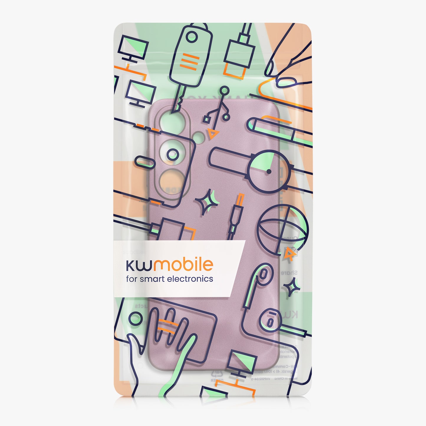 kwmobile Handyhülle für Samsung Galaxy S25 Hülle - weiche Silikon Case metallisch schimmernd - Schutzhülle Cover - Metallic Lavendel Metallic Lavendel