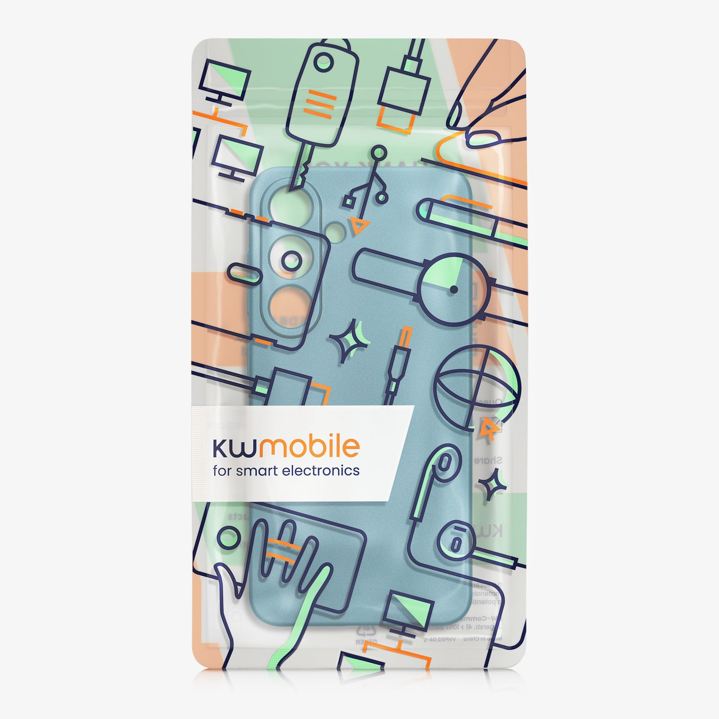 kwmobile Handyhülle für Samsung Galaxy S25 Hülle - weiche Silikon Case metallisch schimmernd - Schutzhülle Cover - Metallic Karibikblau Metallic Karibikblau
