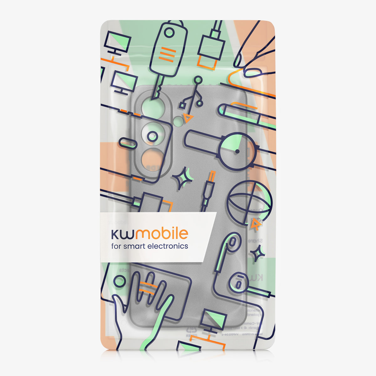 kwmobile Handyhülle für Samsung Galaxy S26 Hülle - weiche Silikon Case metallisch schimmernd - Schutzhülle Cover - Metallic Grau Metallic Grau