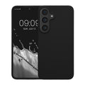 kwmobile Handyhülle für Samsung Galaxy S26 FE Hülle - Case Silikon - Kabelloses Laden - Schutzhülle Cover in Schwarz Schwarz