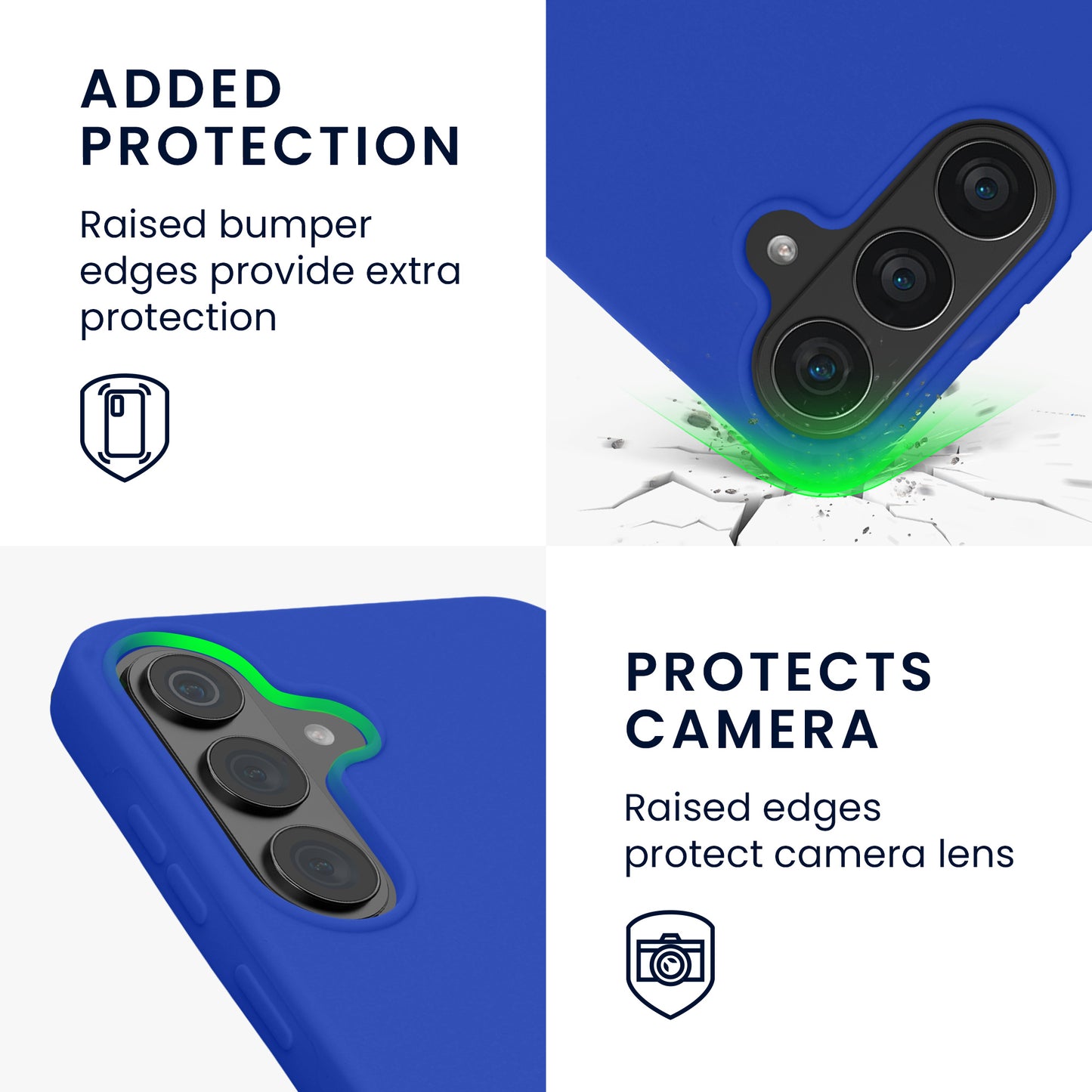 kwmobile Handyhülle für Samsung Galaxy S26 FE Hülle - Case Silikon - Kabelloses Laden - Schutzhülle Cover in Baltik Blau Baltik Blau