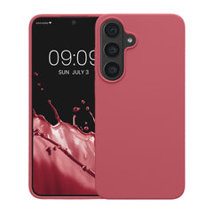 kwmobile Handyhülle für Samsung Galaxy S26 FE Hülle - Case Silikon - Kabelloses Laden - Schutzhülle Cover in Dark Rose Dark Rose