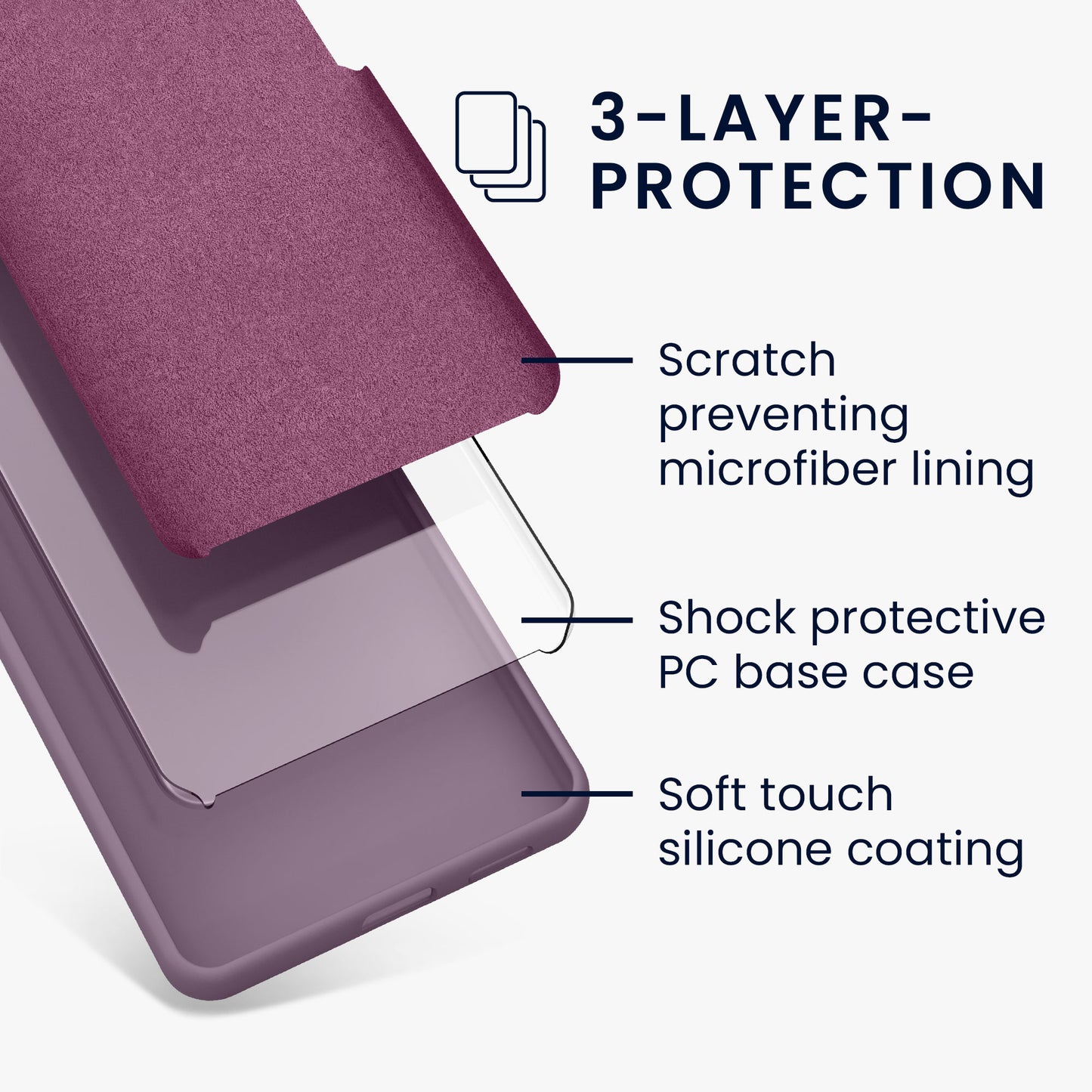 kwmobile Handyhülle für Samsung Galaxy S26 FE Hülle - Case Silikon - Kabelloses Laden - Schutzhülle Cover in Helle Iris Helle Iris