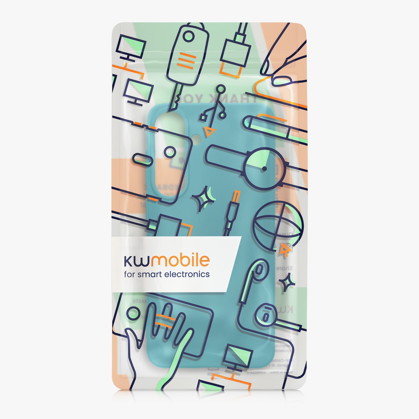 kwmobile Hülle für Samsung Galaxy S26 FE TPU Case - Handyhülle unterstützt kabelloses Laden, flexible Schutzhülle, gummiertes Cover in Petrol matt Petrol matt
