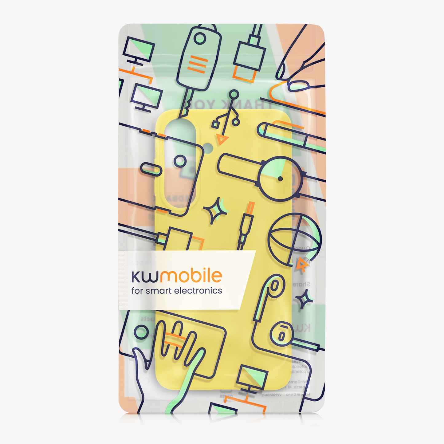 kwmobile Hülle für Samsung Galaxy S26 FE TPU Case - Handyhülle unterstützt kabelloses Laden, flexible Schutzhülle, gummiertes Cover in Strahlend Gelb Strahlend Gelb