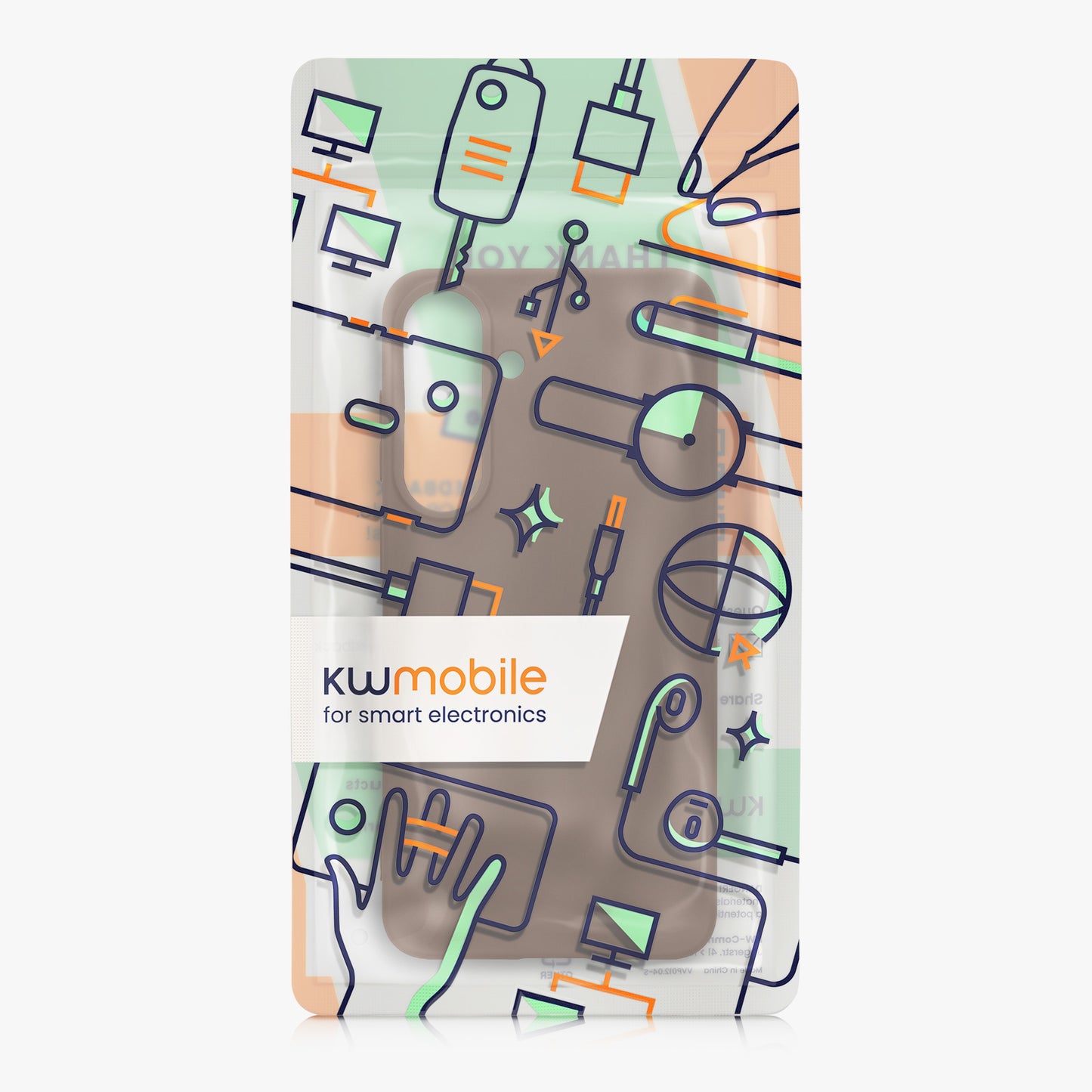 kwmobile Hülle für Samsung Galaxy S26 FE TPU Case - Handyhülle unterstützt kabelloses Laden, flexible Schutzhülle, gummiertes Cover in Chocolate Chocolate