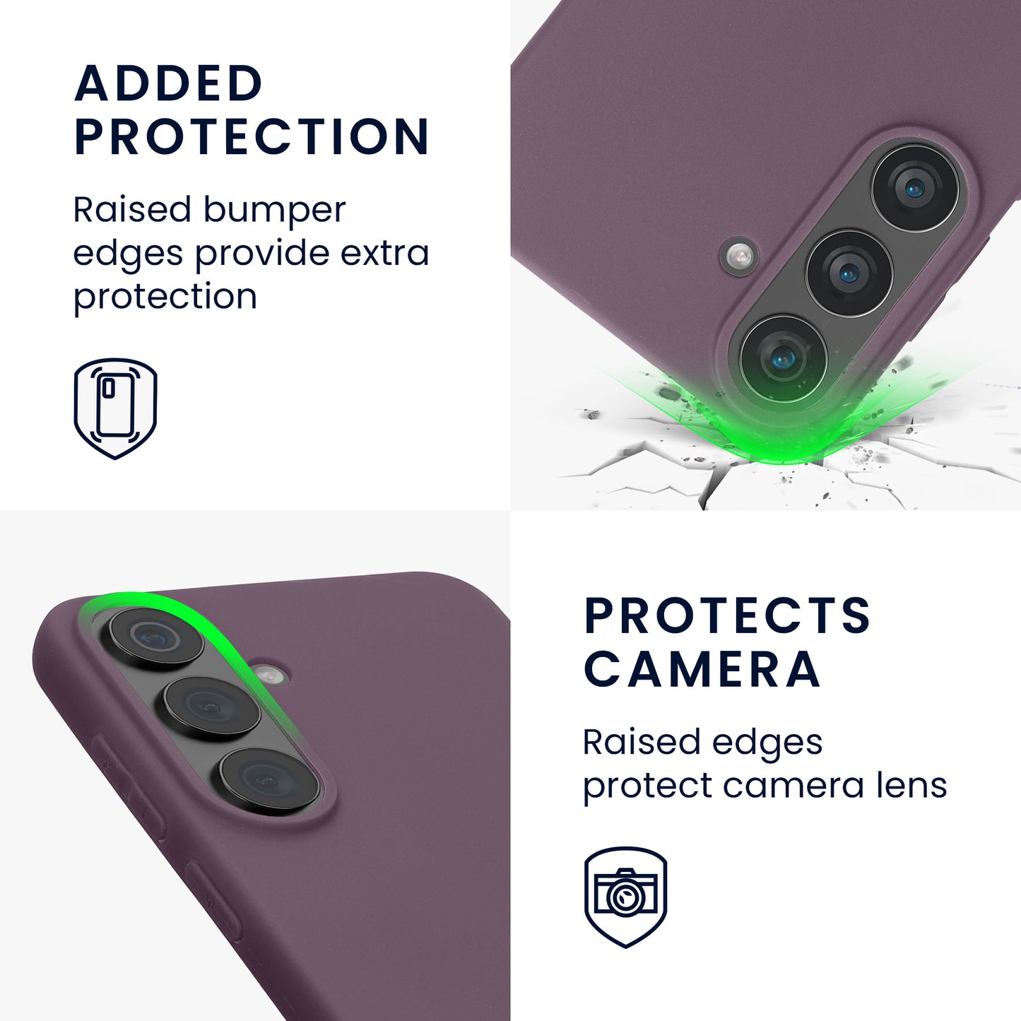 kwmobile Hülle für Samsung Galaxy S26 FE TPU Case - Handyhülle unterstützt kabelloses Laden, flexible Schutzhülle, gummiertes Cover in Helle Iris Helle Iris