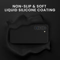 kwmobile Handyhülle mit 2x Displayschutzfolien kompatibel mit Samsung Galaxy S23 Hülle - Screen Protector aus gehärtetem Glas - kabelloses Laden - Schwarz Schwarz