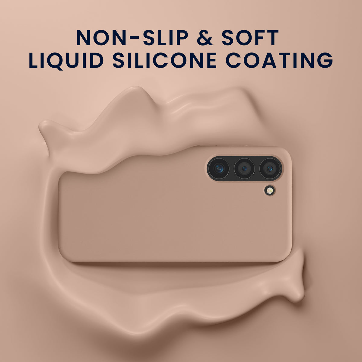 kwmobile Handyhülle mit 2x Displayschutzfolien kompatibel mit Samsung Galaxy S23 Hülle - Screen Protector aus gehärtetem Glas - kabelloses Laden - Altrosa matt Altrosa matt
