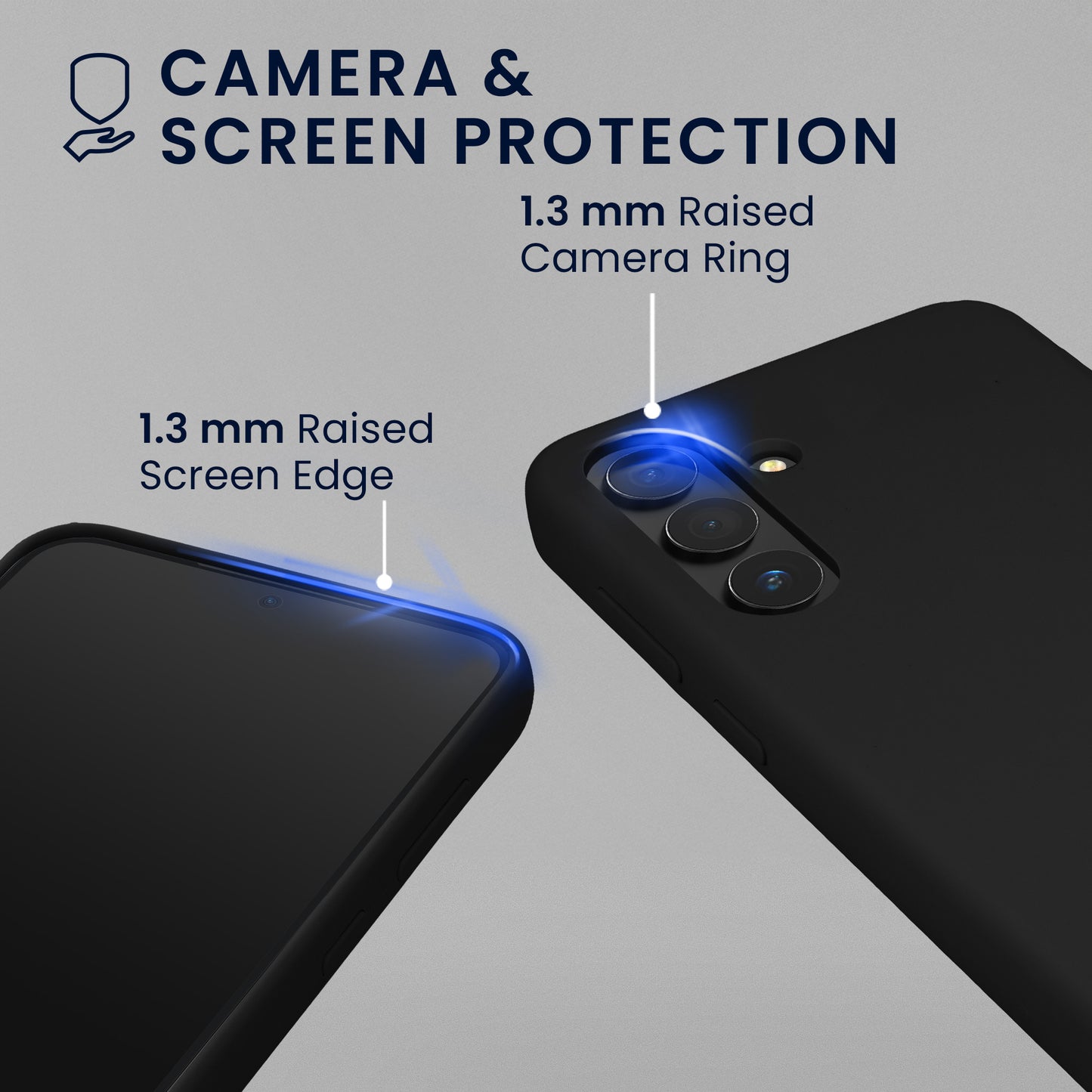 kwmobile Handyhülle mit 2x Displayschutzfolien kompatibel mit Samsung Galaxy S24 Hülle - Screen Protector aus gehärtetem Glas - kabelloses Laden - Schwarz Schwarz