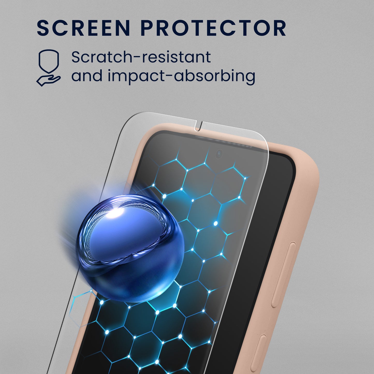 kwmobile Handyhülle mit 2x Displayschutzfolien kompatibel mit Samsung Galaxy S24 Hülle - Screen Protector aus gehärtetem Glas - kabelloses Laden - Altrosa matt Altrosa matt