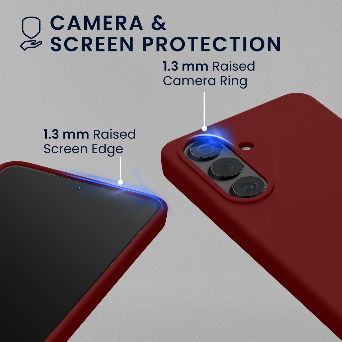 kwmobile Handyhülle mit 2x Displayschutzfolien kompatibel mit Samsung Galaxy S26 Hülle - Screen Protector aus gehärtetem Glas - kabelloses Laden - Bordeaux Violett Bordeaux Violett