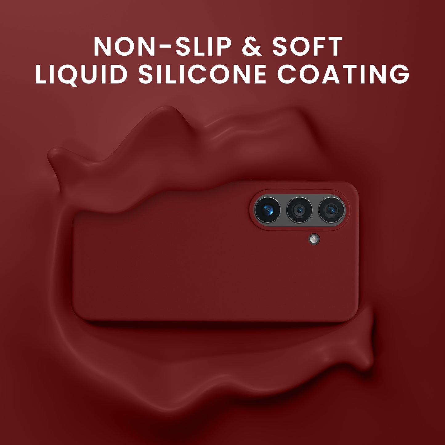 kwmobile Handyhülle mit 2x Displayschutzfolien kompatibel mit Samsung Galaxy S26 Hülle - Screen Protector aus gehärtetem Glas - kabelloses Laden - Bordeaux Violett Bordeaux Violett
