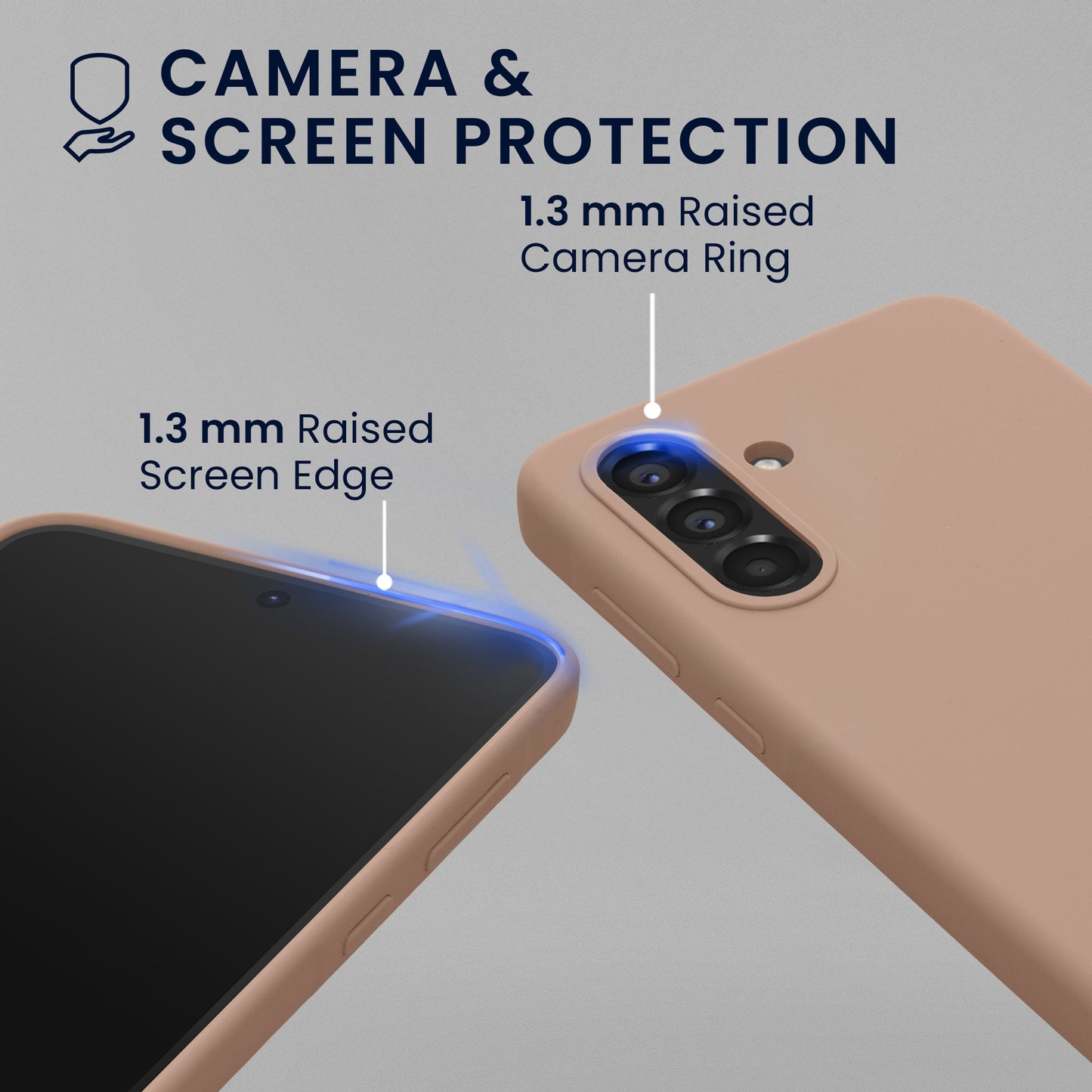 kwmobile Handyhülle mit 2x Displayschutzfolien kompatibel mit Samsung Galaxy A56 5G Hülle - Screen Protector aus gehärtetem Glas - kabelloses Laden - Altrosa matt Altrosa matt