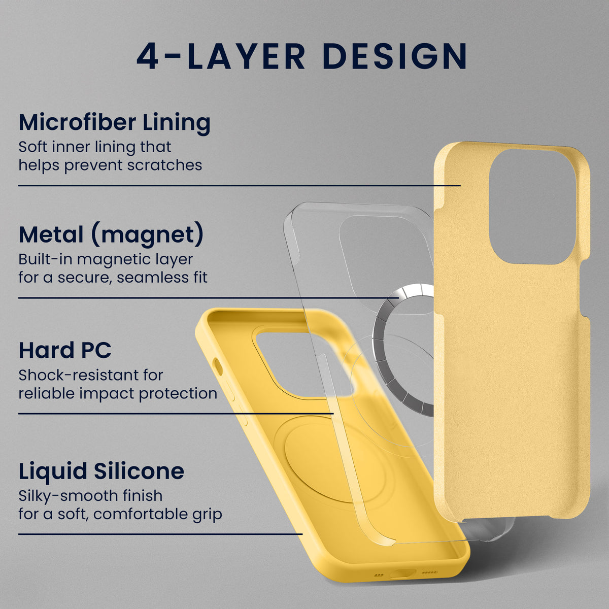 kwmobile Handyhülle mit 2x Displayschutzfolien kompatibel mit Samsung Galaxy A56 5G Hülle - Screen Protector aus gehärtetem Glas - kabelloses Laden - Strahlend Gelb Strahlend Gelb