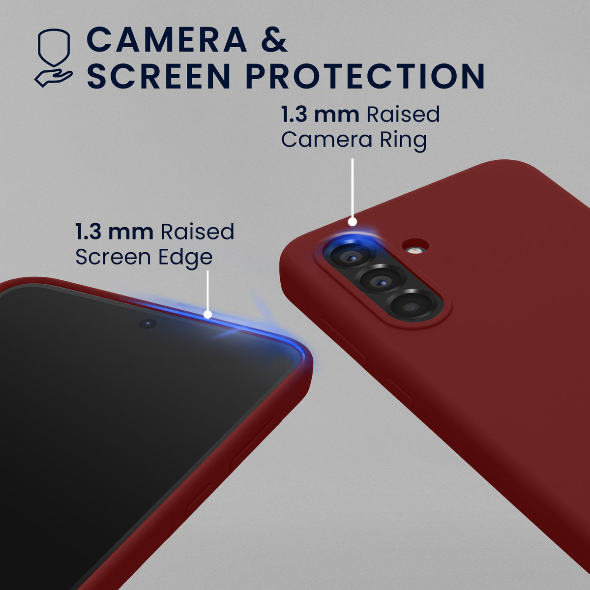 kwmobile Handyhülle mit 2x Displayschutzfolien kompatibel mit Samsung Galaxy A56 5G Hülle - Screen Protector aus gehärtetem Glas - kabelloses Laden - Bordeaux Violett Bordeaux Violett