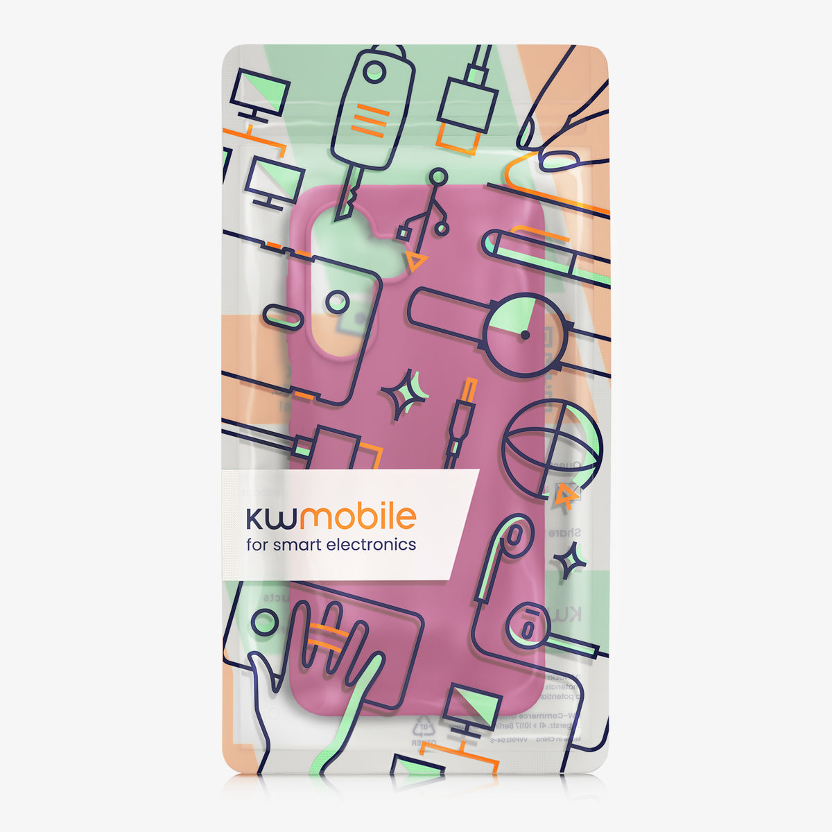 kwmobile Hülle für Samsung Galaxy A18 4G / 5G TPU Case - Handyhülle unterstützt kabelloses Laden, flexible Schutzhülle, gummiertes Cover in Neon Violett Neon Violett