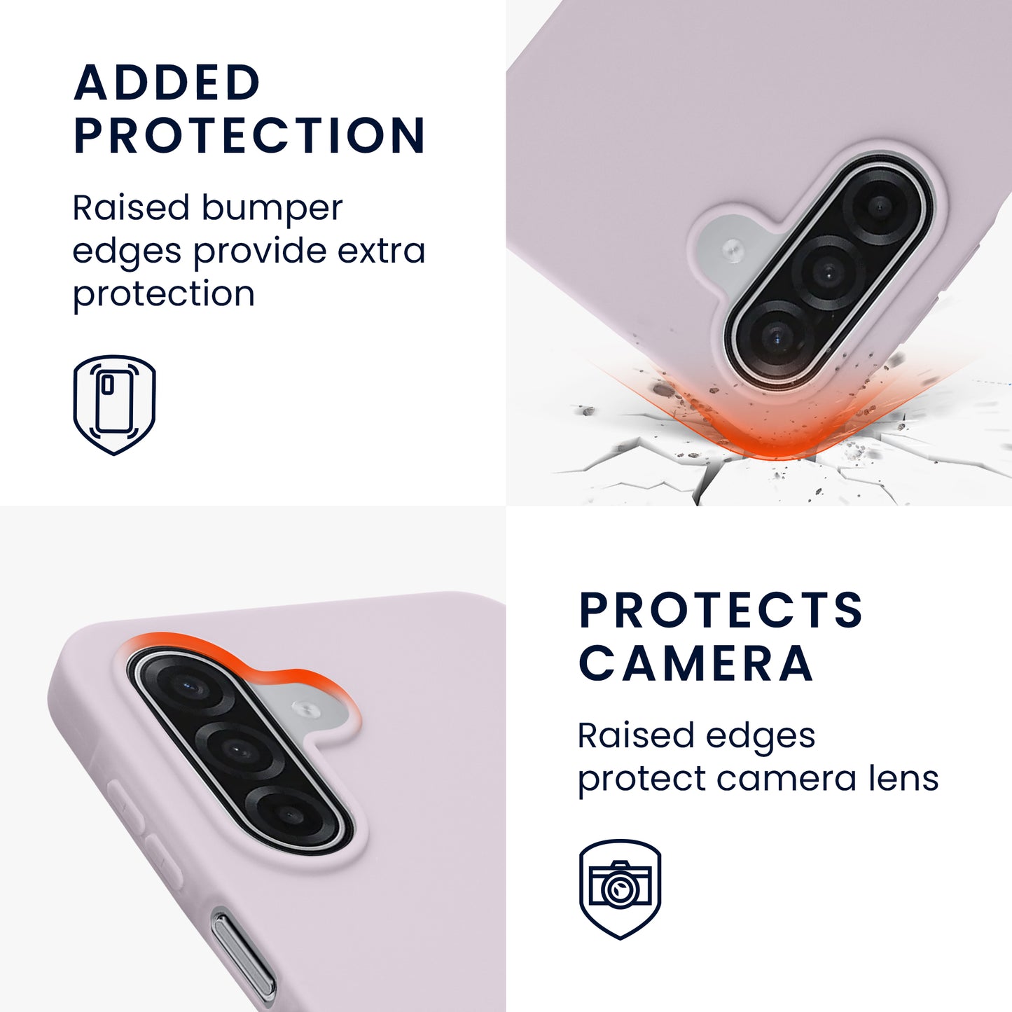 kwmobile Hülle für Samsung Galaxy A18 4G / 5G TPU Case - Handyhülle unterstützt kabelloses Laden, flexible Schutzhülle, gummiertes Cover in Lavendel Lavendel