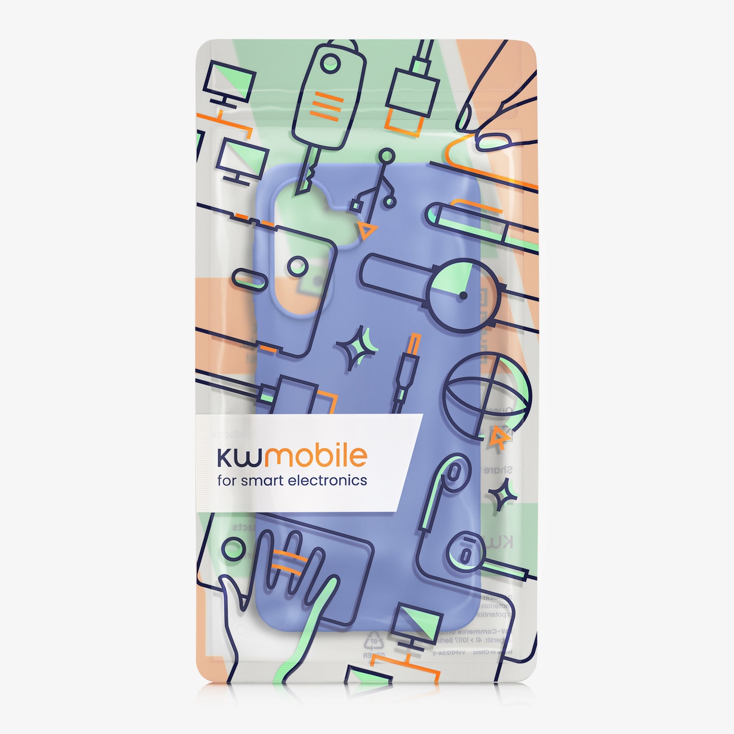 kwmobile Hülle für Samsung Galaxy A18 4G / 5G TPU Case - Handyhülle unterstützt kabelloses Laden, flexible Schutzhülle, gummiertes Cover in Baltik Blau Baltik Blau