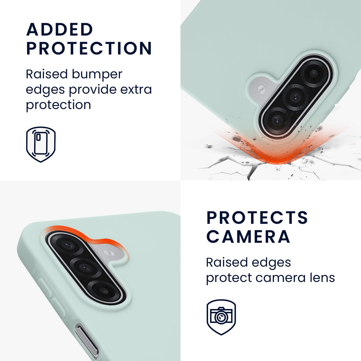 kwmobile Hülle für Samsung Galaxy A18 4G / 5G TPU Case - Handyhülle unterstützt kabelloses Laden, flexible Schutzhülle, gummiertes Cover in Cool Mint Cool Mint