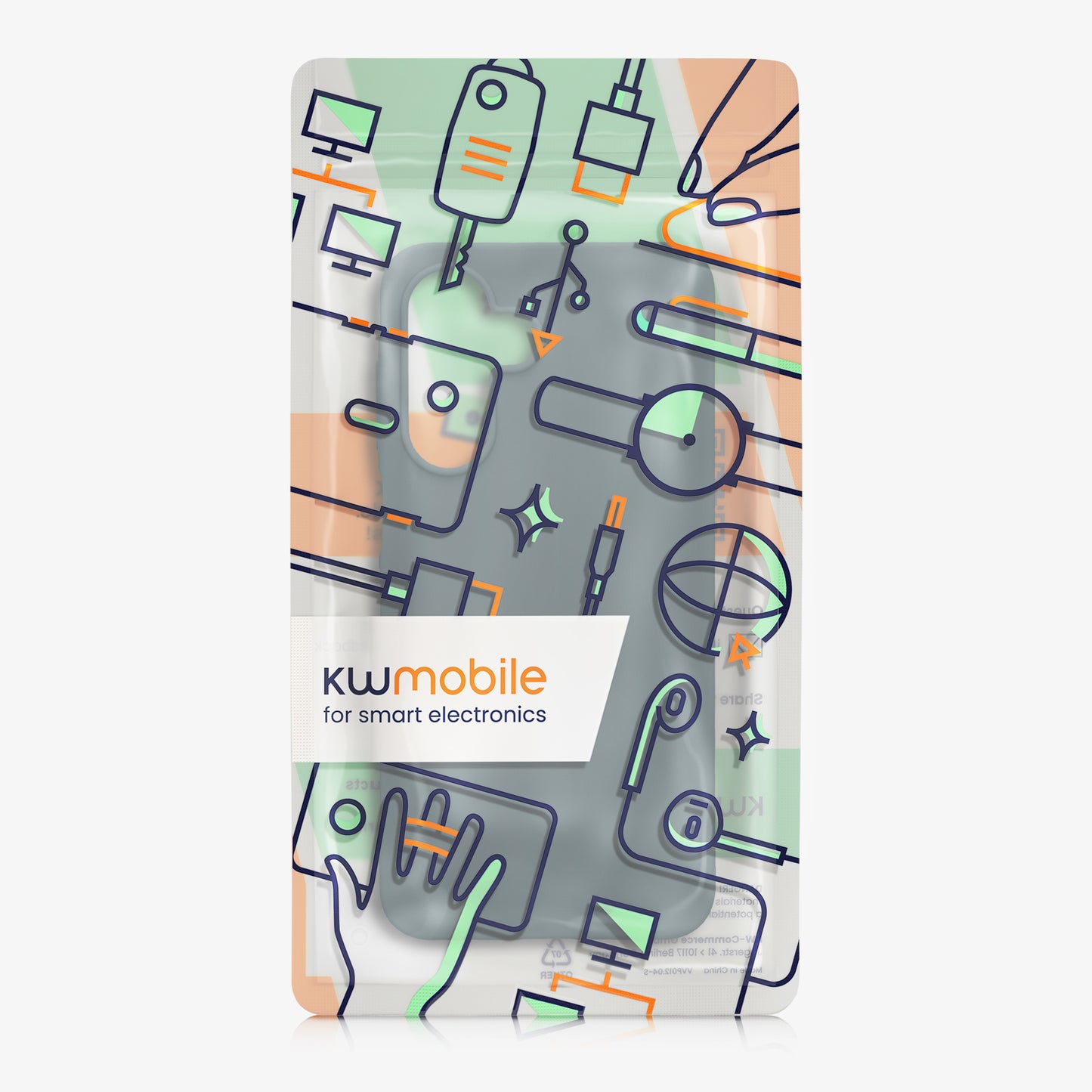 kwmobile Hülle für Samsung Galaxy A18 4G / 5G TPU Case - Handyhülle unterstützt kabelloses Laden, flexible Schutzhülle, gummiertes Cover in Dunkler Schiefer Dunkler Schiefer