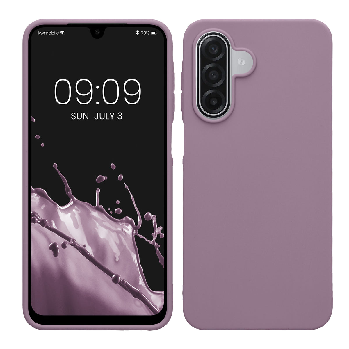 kwmobile Hülle für Samsung Galaxy A18 4G / 5G TPU Case - Handyhülle unterstützt kabelloses Laden, flexible Schutzhülle, gummiertes Cover in Helle Iris Helle Iris