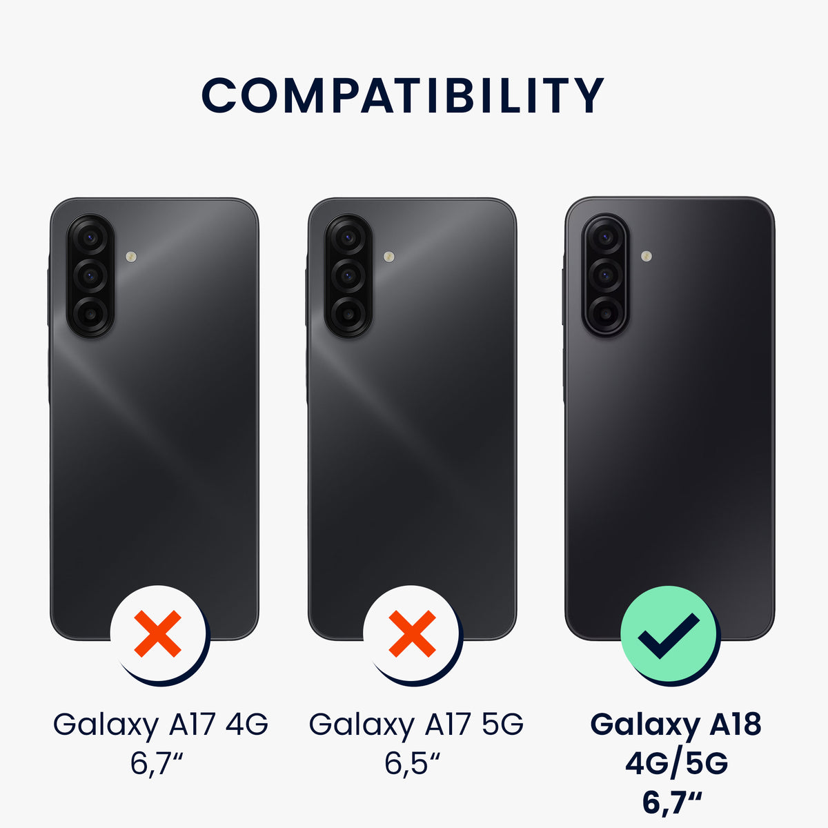 kwmobile Handyhülle für Samsung Galaxy A18 4G / 5G Hülle - Case Silikon - Kabelloses Laden - Schutzhülle Cover in Neon Violett Neon Violett