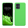kwmobile Handyhülle für Motorola Moto G54 5G Hülle - Case Silikon - Kabelloses Laden - Schutzhülle Cover in Limettengrün Limettengrün  