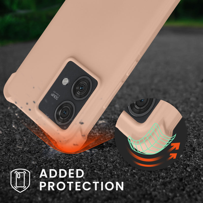 kwmobile Necklace Case kompatibel mit Motorola Edge 40 Neo Hülle - Cover mit Kordel zum Umhängen - Silikon Schutzhülle