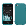 kwmobile Handyhülle für Apple iPhone 4 / 4S Hülle - TPU Case - Kabelloses Laden - Schutzhülle Cover in Petrol matt Petrol matt  