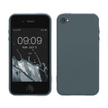 kwmobile Handyhülle für Apple iPhone 4 / 4S Hülle - TPU Case - Kabelloses Laden - Schutzhülle Cover in Dunkler Schiefer Dunkler Schiefer  