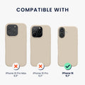 kwmobile Handyhülle für iPhone 16 - Hülle Silikon - kabelloses Laden