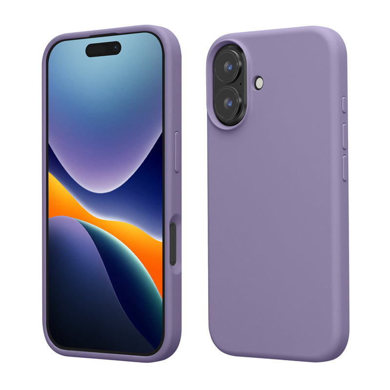 kwmobile Handyhülle für iPhone 16 Hülle, für iPhone 16 Case - Hülle Silikon - kabelloses Laden - Veilchen Lila Veilchen Lila  