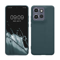 kwmobile Handyhülle für Motorola Edge 60 Neo / Edge 50 Neo / ThinkPhone 25 Hülle - TPU Case - Kabelloses Laden - Schutzhülle Cover in Dunkler Schiefer Dunkler Schiefer  