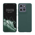 kwmobile Handyhülle für Motorola Edge 60 Neo / Edge 50 Neo / ThinkPhone 25 Hülle - TPU Case - Kabelloses Laden - Schutzhülle Cover in Blaugrün Blaugrün  