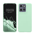 kwmobile Handyhülle für Motorola Edge 60 Neo / Edge 50 Neo / ThinkPhone 25 Hülle - TPU Case - Kabelloses Laden - Schutzhülle Cover in Mintgrün matt Mintgrün matt  