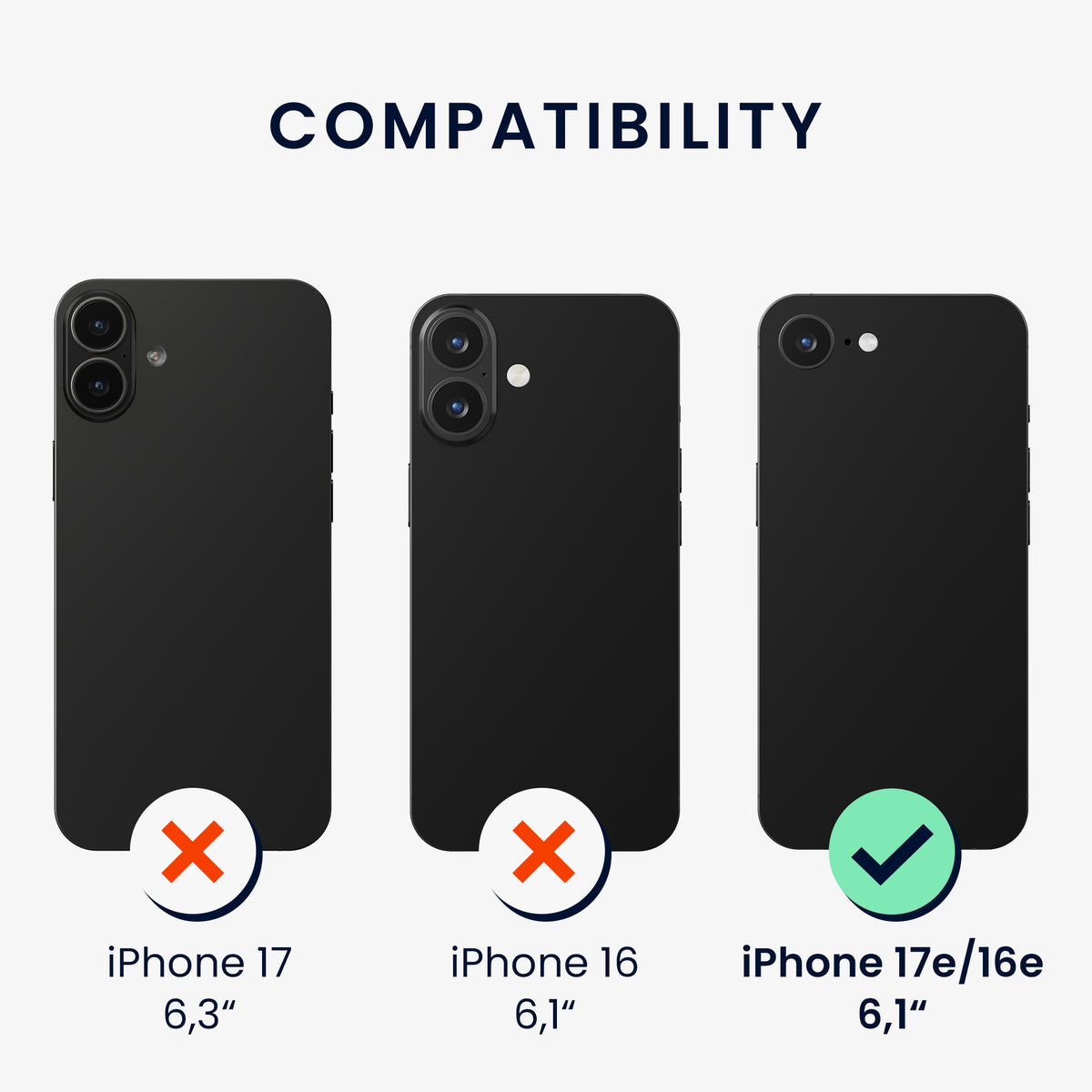 iPhone 17e / iPhone 16e Silikon Handyhülle Braun KWM000022YI001C