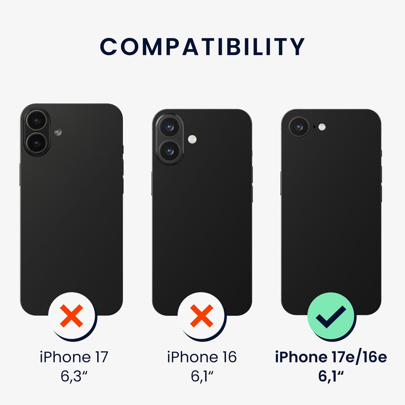 iPhone 17e / iPhone 16e Silikon Handyhülle Braun KWM000022YI001C