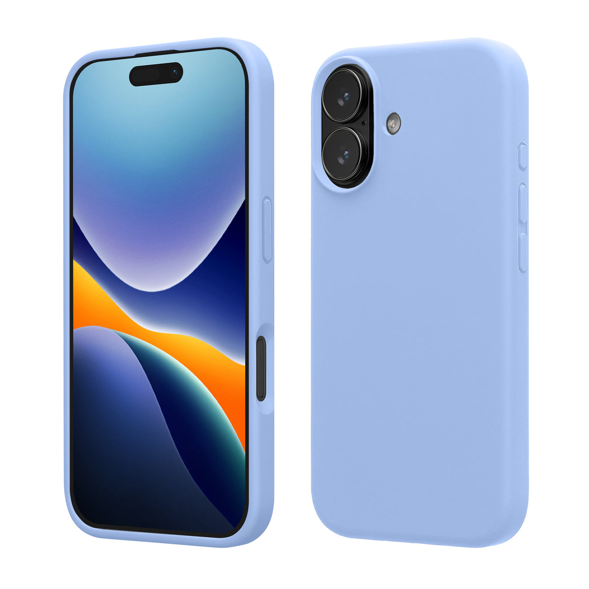 kwmobile Handyhülle für iPhone 17 Hülle, für iPhone 17 Case - Hülle Silikon - kabelloses Laden - Lavendelblau Lavendelblau