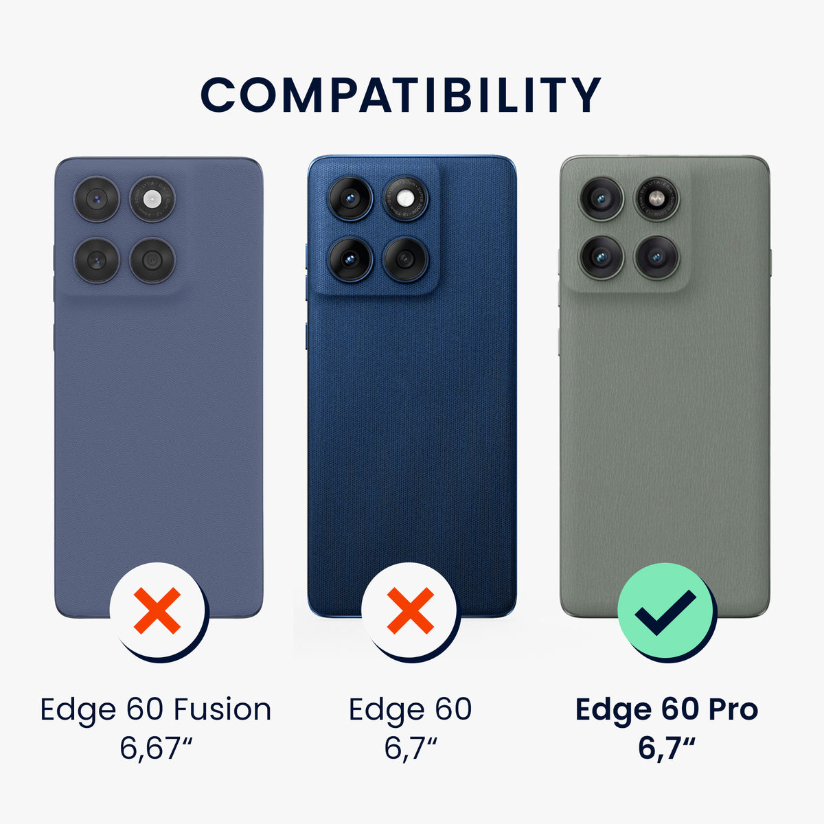 Motorola Edge 60 Pro Silikon Handyhülle Weiß KWM0000234L001C