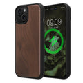 iPhone 15 Holz Handyhülle mit MagSafe Dunkelbraun
