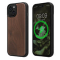 iPhone 15 Holz Handyhülle mit MagSafe Dunkelbraun KWM0000234V001C