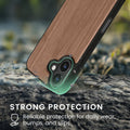 iPhone 16 Holz Handyhülle mit MagSafe Dunkelbraun KWM0000234W001C