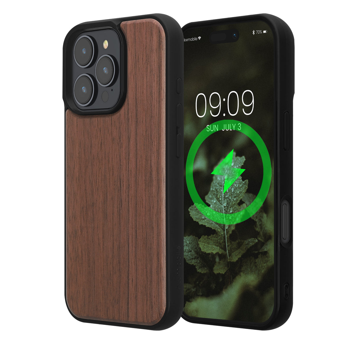 iPhone 16 Pro Holz Handyhülle mit MagSafe Dunkelbraun