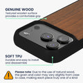 iPhone 18 Pro / iPhone 17 Pro Holz Handyhülle mit MagSafe Dunkelbraun KWM0000234Z001C