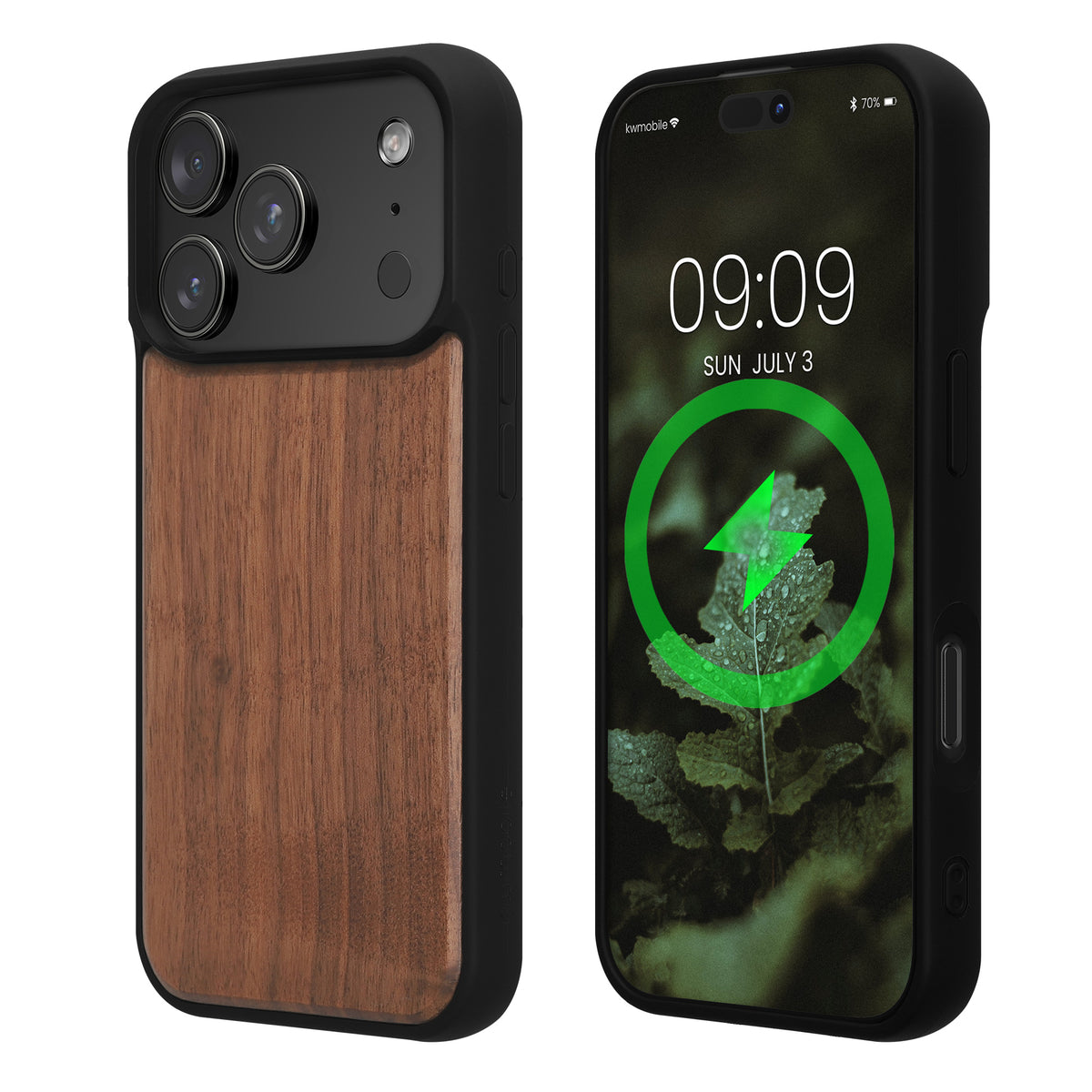 iPhone 18 Pro / iPhone 17 Pro Holz Handyhülle mit MagSafe Dunkelbraun KWM0000234Z001C