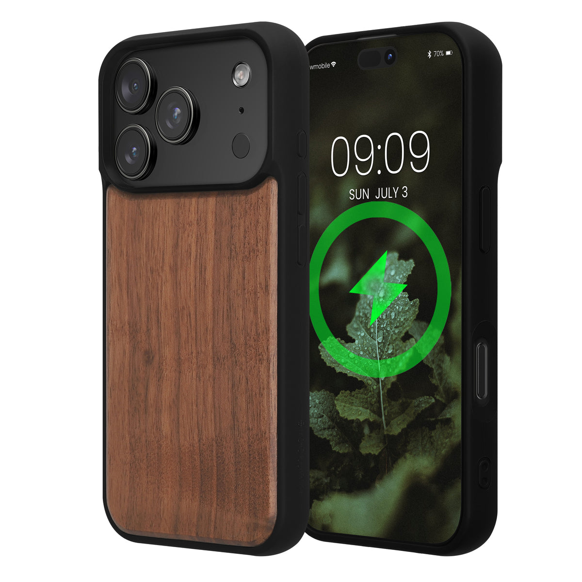 iPhone 18 Pro / iPhone 17 Pro Holz Handyhülle mit MagSafe Dunkelbraun